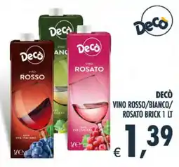 Deco Maxistore Decò vino rosso/bianco/rosato brick offerta