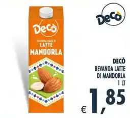 Deco Maxistore Decò bevanda latte di mandorla offerta