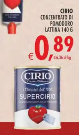 Deco Maxistore Cirio concentrato di pomodoro offerta