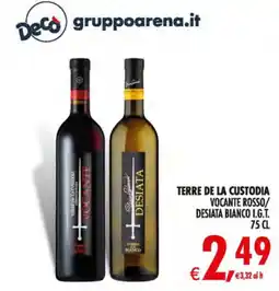 Deco Maxistore Terre de la Custodia Vocante Rosso/Desiata Bianco offerta