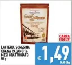 Iperfamily Latteria Sorensina Grana Padano 16 mesi grattugiato offerta