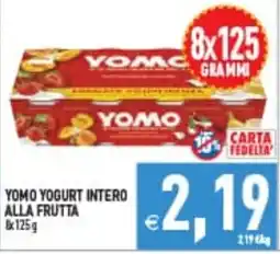 Iperfamily Yomo yogurt intero alla frutta offerta