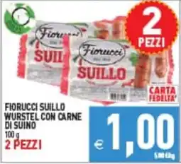Iperfamily Fiorucci Suillo wurstel con carne di suino offerta