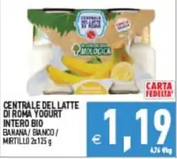 Iperfamily Centrale del latte yogurt intero bio offerta