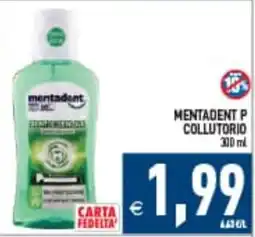 Iperfamily Mentadent P collutorio offerta
