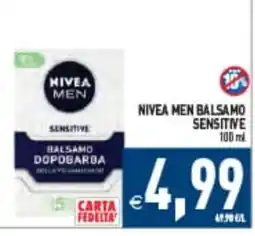 Iperfamily Nivea Men Balsamo Dopo Barba Sensitive offerta