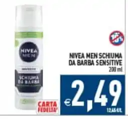 Iperfamily Nivea Men schiuma da barba sensitive offerta