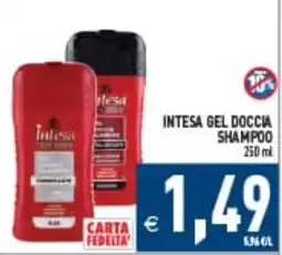 Iperfamily Intesa gel doccia shampoo offerta