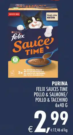 Deco Maxistore Purina Felix Sauces Time Pollo & Salmone/Pollo & Tacchino offerta