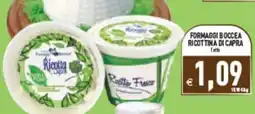Iperfamily Formaggi boccea ricottina di capra offerta