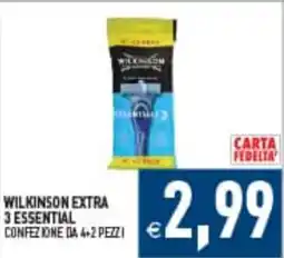 Iperfamily Wilkinson Extra 3 Essential offerta