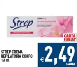 Iperfamily Strep crema depilatoria corpo offerta