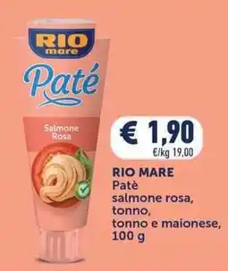 Conad Rio mare Paté salmone rosa offerta