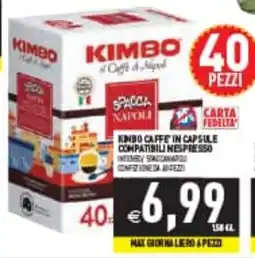 Iperfamily Kimbo Caffè in Capsule offerta
