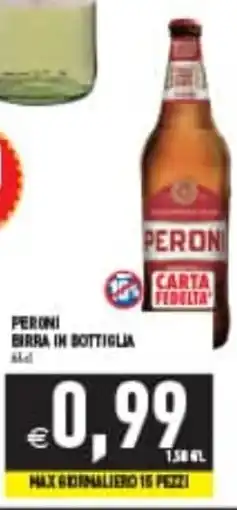 Iperfamily Peroni birra in bottiglia offerta