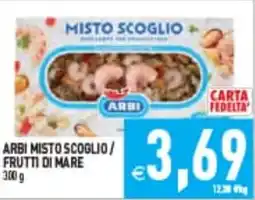 Iperfamily Arbi misto scoglio / frutti di mare offerta