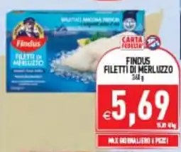 Iperfamily Findus filetti di merluzzo offerta