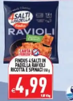 Iperfamily Findus Salti in Padella Ravioli Ricotta e Spinaci offerta