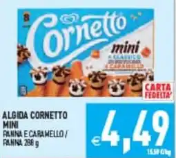 Iperfamily Algida Cornetto Mini Panna e Caramello offerta