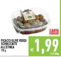 Iperfamily Ficacci olive verdi schiacciate all'etnea offerta