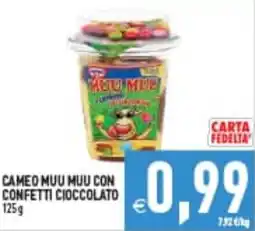 Iperfamily Cameo muu muu con confetti cioccolato offerta