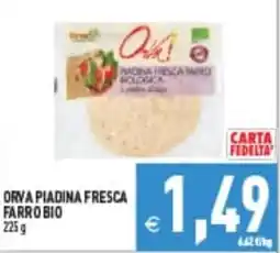Iperfamily Orva piadina fresca farro bio offerta