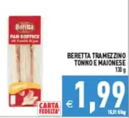 Iperfamily Beretta tramezzino tonno e maionese offerta