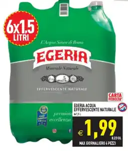 Iperfamily Egeria acqua effervescente naturale offerta