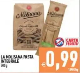Iperfamily La Molisana pasta integrale offerta