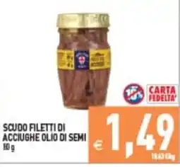 Iperfamily Scudo filetti di acciughe olio di semi offerta