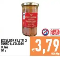 Iperfamily Excelsior filetti di tonno all'olio di oliva offerta