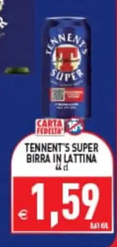 Iperfamily Tennent's Super birra in lattina offerta