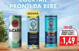 Iperfamily Bacardi Mojito / Bombay & Tonic / Bombay Lemon offerta