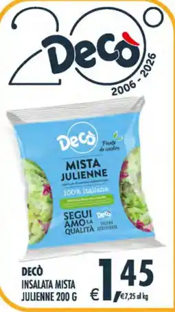 Decò Local Decò insalata mista julienne offerta