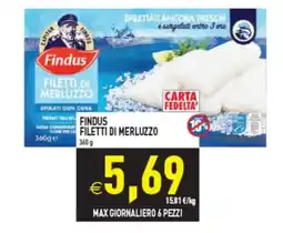 Iperfamily Findus filetti di merluzzo offerta
