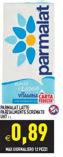 Iperfamily Parmalat latte parzialmente scremato offerta