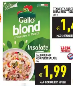 Iperfamily Gallo blond riso per insalate offerta