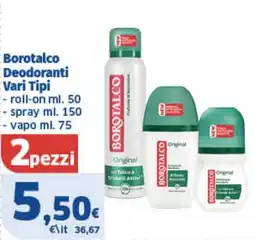 Il Punto Sigma Borotalco Deodoranti offerta