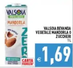 Iperfamily Valsòia bevanda vegetale mandorla 0 zuccheri offerta