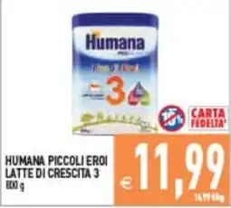 Iperfamily Humana Piccoli Eroi Latte di Crescita 3 offerta