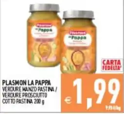Iperfamily Plasmon La Pappa verdure manzo pastina offerta