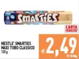 Iperfamily Nestlé Smarties Maxi Tubo Classico offerta