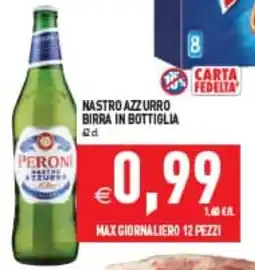 Iperfamily Nastro azzurro birra in bottiglia offerta