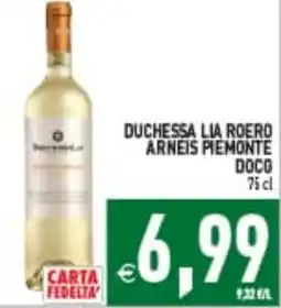 Iperfamily Duchessa Lia Roero Arneis Piemonte D.O.C. offerta