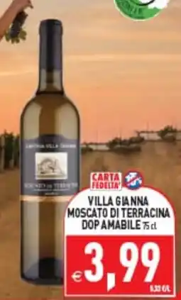 Iperfamily Villa Gianna Moscato di Terracina DOP Amabile offerta