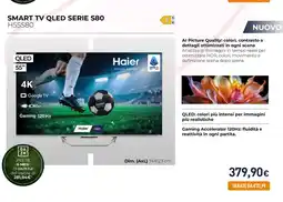 Unieuro Smart TV QLED Serie S80 Haier offerta