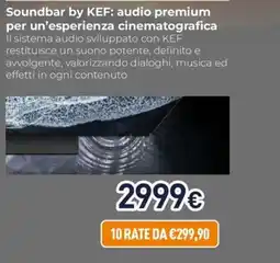 Unieuro Soundbar by KEF offerta