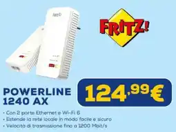 Euronics Fritz! Powerline 1240 AX offerta