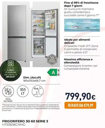 Frigorifero 3D 60 Serie 3
