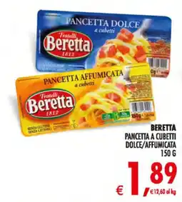 Decò Local Pancetta a cubetti Beretta offerta